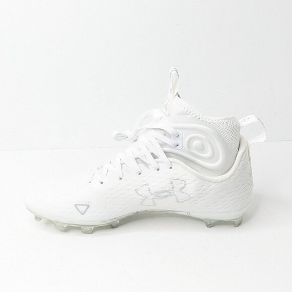 Under Armour Spotlight Lux MC 2.0 Football Cleats, White, Mens 8 - Picture 4 of 5